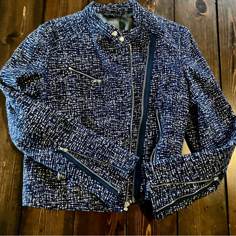 Gap patterned moto jacket - Picture 4 of 7